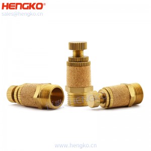 批量定制1/8″ 1/4″ HC/HB燒結不銹鋼銅氣動排氣節(jié)流閥消聲器