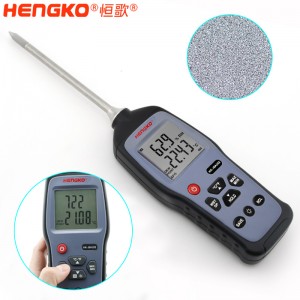恒歌定制HG970手持式溫濕度標準器_用于無塵車間、儲存?zhèn)}庫溫濕度測量抽檢